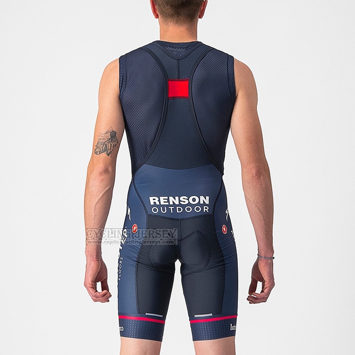 2022 Cycling Jersey Deceuninck Quick Step Blue White Red Short Sleeve and Bib Short